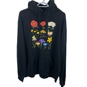 Sam Smith XL Love Goes Black Hoodie Floral Botanical Song List Unisex Graphic